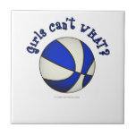 Girls Basketball - White/Blue Ceramic Tile