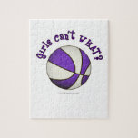 Girls Basketball - White/Purple Puzzles