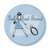 Girl's Best Friend magnets by opheliasart Girl's Best Friend magnets