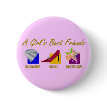 Girl's Best Friends Button