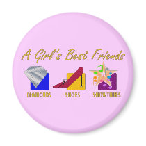 Girl's Best Friends Magnet magnets