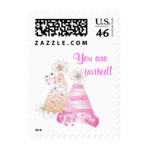 Girls Birthday Party postage by SweetRascal Girls Birthday Party postage