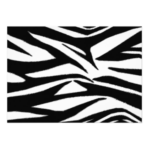 Girls Birthday Slumber Party Sleepover Zebra Announcement