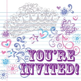 Girl's Birthday / Sweet 16 Invite invitation