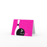 Girls Bowling Birthday Thank You Note Card cards
