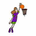Girls can slam dunk basketball