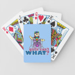 Girls Can't WHAT? Drummer Bicycle Poker Deck