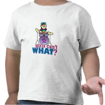 Girls Can't WHAT? Drummer t-shirts