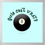Girls Can't WHAT? Eight Ball Poster