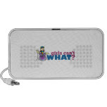 Girls Can't WHAT? Girl Drummer Logo Speaker
