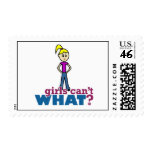 Girls Can't WHAT? Girl Stamps