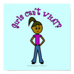 Girls Can't WHAT? Logo-Dark Girl Posters