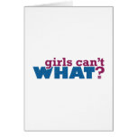 Girls Can't WHAT? Logo Greeting Card