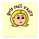 Girls Can't WHAT? Logo Head-Blonde Poster