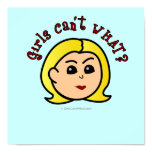 Girls Can't WHAT? Logo Head-Blonde Poster