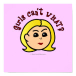 Girls Can't WHAT? Logo Head-Blonde Print