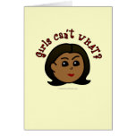 Girls Can't WHAT? Logo Head-Dark Card