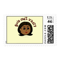 Girls Can't WHAT? Logo Head-Dark Postage