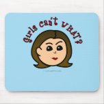 Girls Can't WHAT? Logo Head-Light Mouse Pads