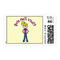 Girls Can't WHAT? Logo-Light Girl Stamp