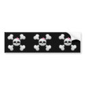 Girl's Cartoon Skull Bumper Sticker bumper stickers by halegrafx Girl's Cartoon Skull Bumper Sticker bumper stickers