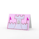 girls castle template cards by partypassion girls castle template cards