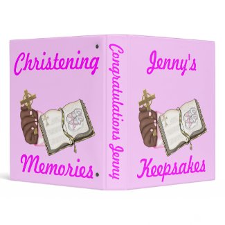 Girls Christening Book binder