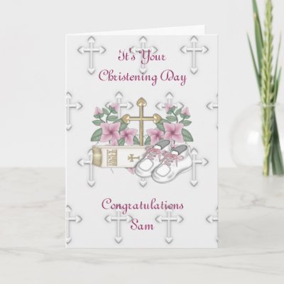 Christening Shoes  Girls on Girls Christening Shoes Cards From Zazzle Com