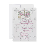 Girls Christening Shoes Custom Invites