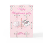 Girls Christening Wish Greeting Cards
