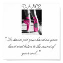 girls dance, "To dance put your hand on your he... posters