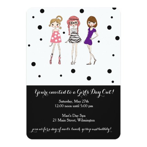 Girls Day / Bachelorette / Glamour Party Invite
