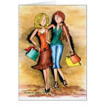 Girls Day Out Art Card ~ Customisable