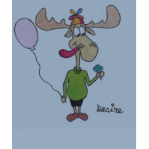 Girls "Desire" (moose) Tee t-shirts