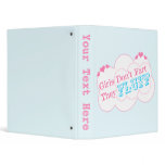 Girls Don't Fart They Fluff binders