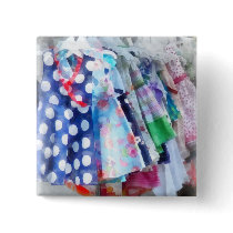 Girl's Dresses at Street Fair buttons