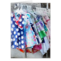 Girl's Dresses at Street Fair cards