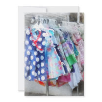 Girl's Dresses at Street Fair invitations
