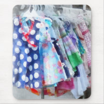 Girl's Dresses at Street Fair mousepads