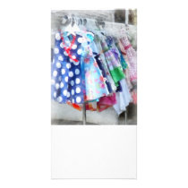 Girl's Dresses at Street Fair photo cards