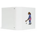 Girls Field Hockey Vinyl Binders