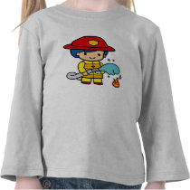 Girls Fireman T-shirts