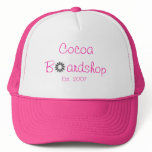 Girls flower trucker hat