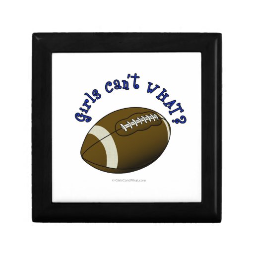 Girls Football - Blue Text Gift Boxes