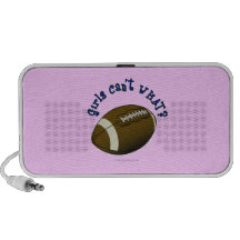 Girls Football - Blue Text Mini Speaker