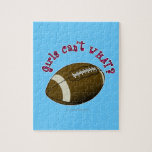 Girls Football - Pink Text Puzzle