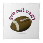 Girls Football - Pink Text Tiles