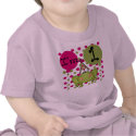 Girls Frog First Birthday t-shirts