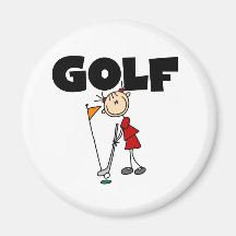 Girls GOLF Fridge Magnet