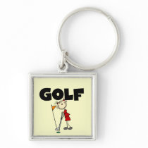 Girls GOLF T-shirts and Gifts keychains